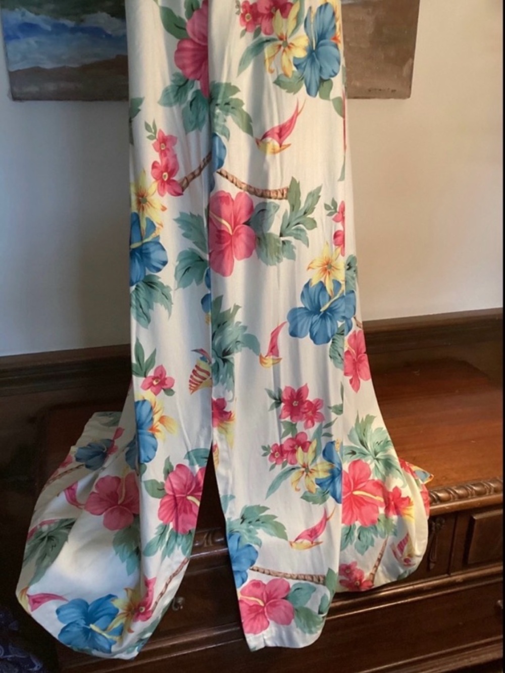 Tropical Classic Caribbean Joe Long Maxi Luau Sun Dress 2X - Picture 3 of 6